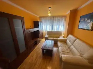 Wohnzimmer von Wohnung zur Miete in León Capital  mit Heizung, Parkett und Terrasse