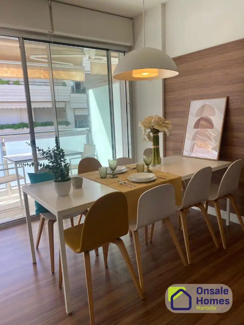 Esszimmer von Wohnung zum Verkauf in Marbella mit Klimaanlage, Terrasse und Abstellraum