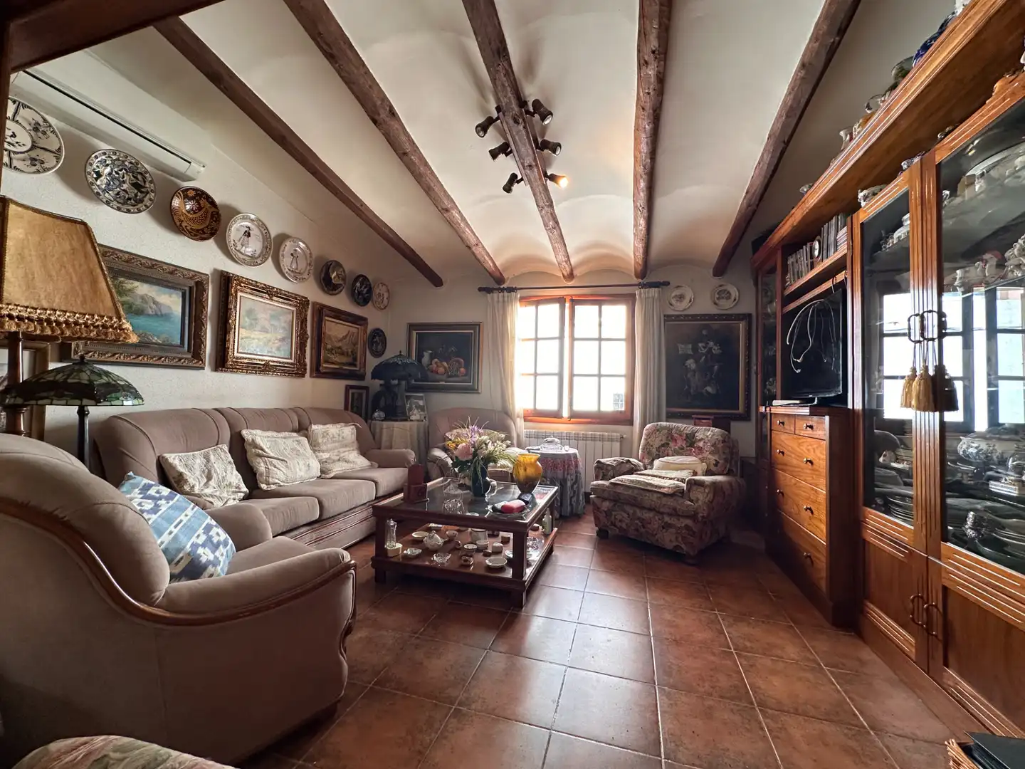 Living room of Houses for sale in Perafort  with Air Conditioner, Heating and Terrace