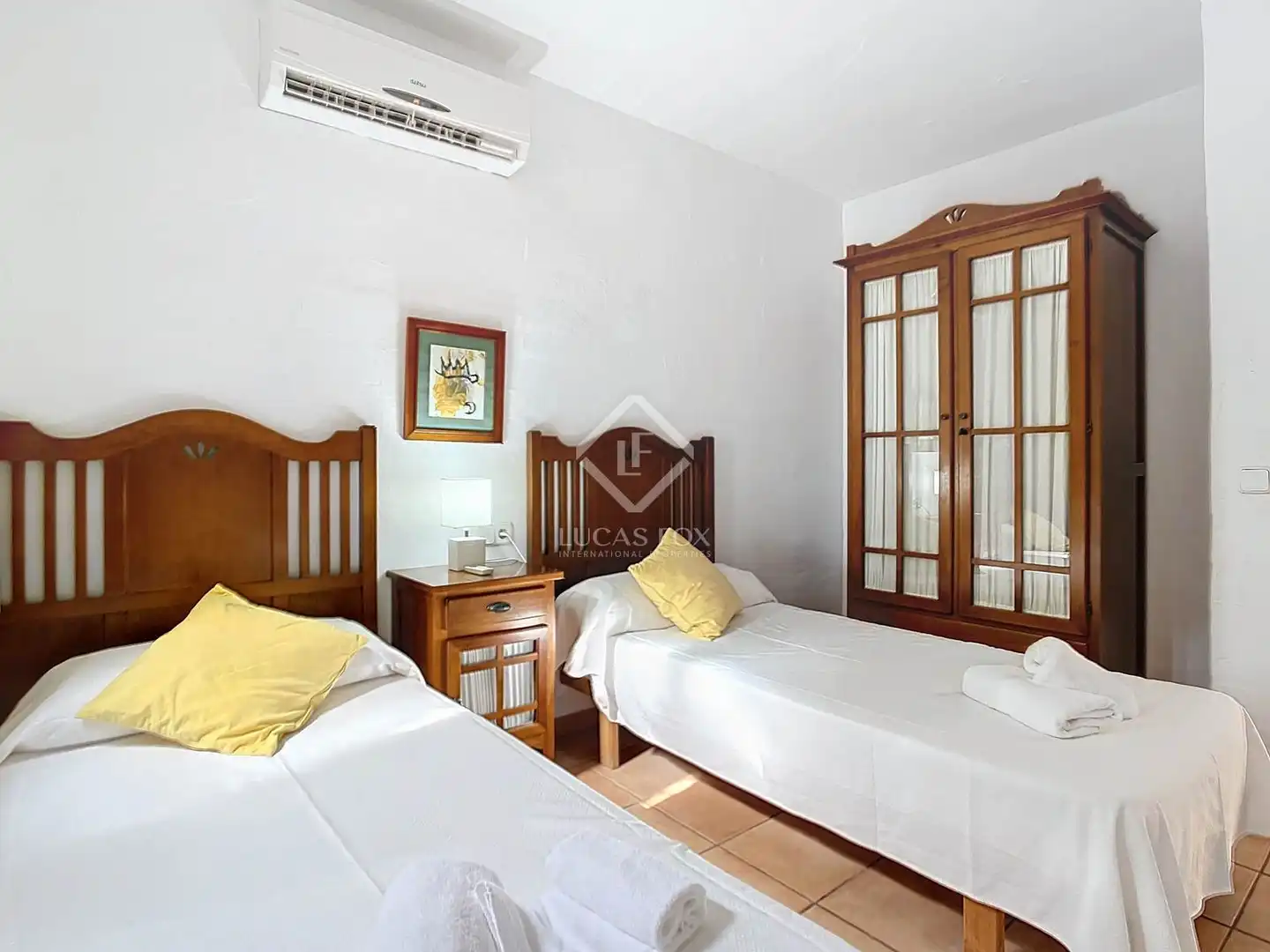 Schlafzimmer von Country house zum Verkauf in Ciutadella de Menorca mit Klimaanlage, Heizung und Privatgarten