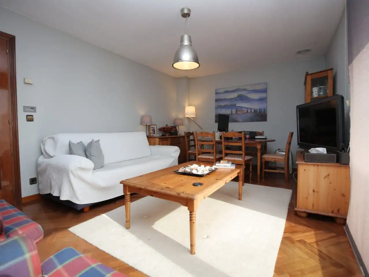 Sala d'estar de Pis en venda en A Coruña Capital  amb Parquet, Terrassa i Traster