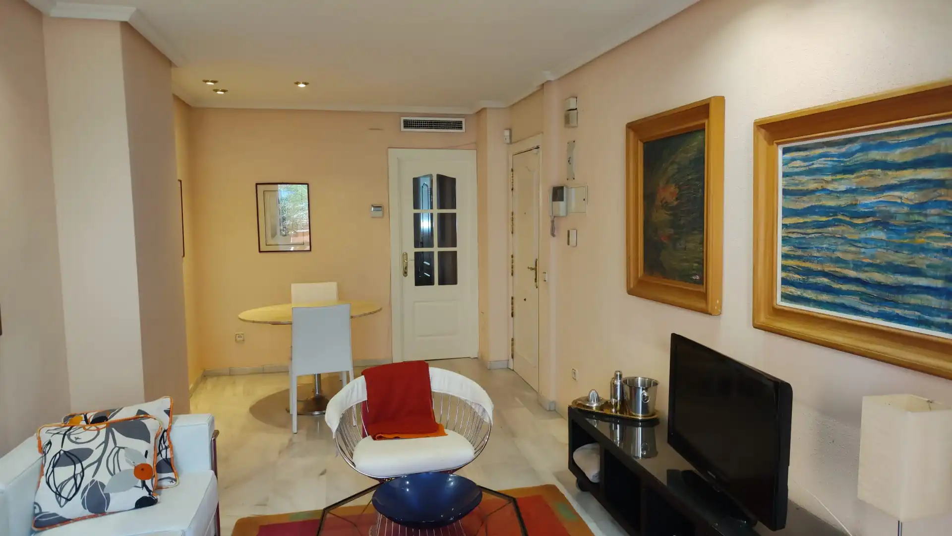 Sala de estar de Apartamento en venta en Madrid con Aire acondicionado, Calefacción y Terraza