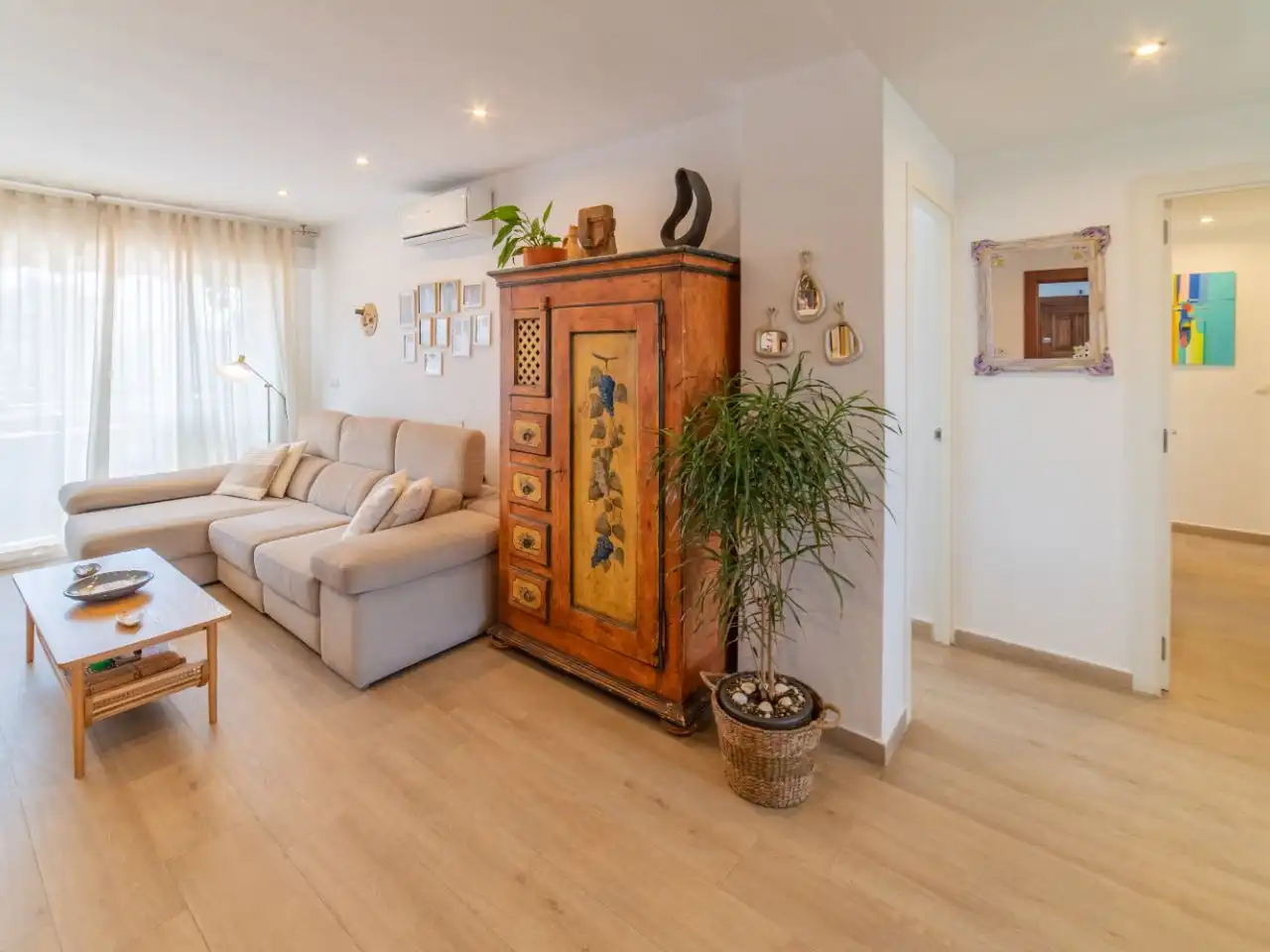 Living room of Flat for sale in Málaga Capital  with Air Conditioner, Terrace and Balcony