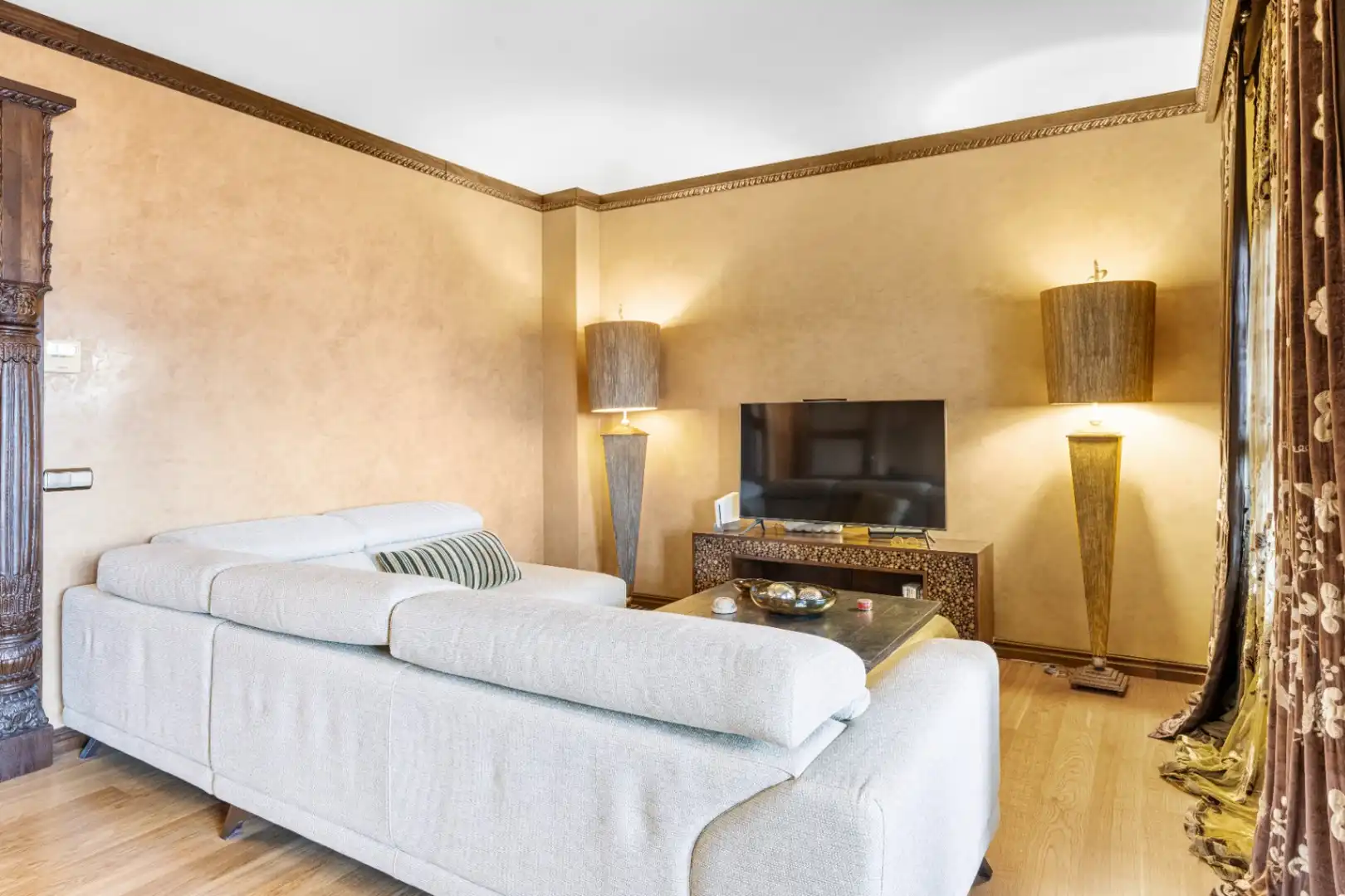 Sala d'estar de Àtic en venda en Alicante / Alacant amb Aire condicionat, Calefacció i Jardí privat