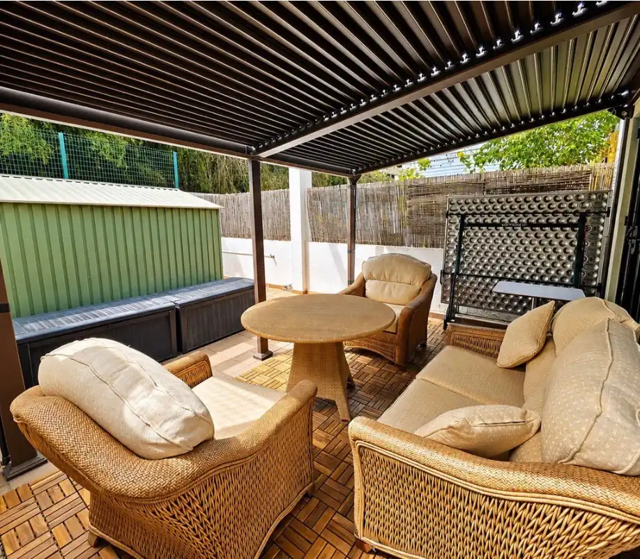 Terrasse von Wohnung zum Verkauf in Manilva mit Terrasse, Möbliert und Ofen