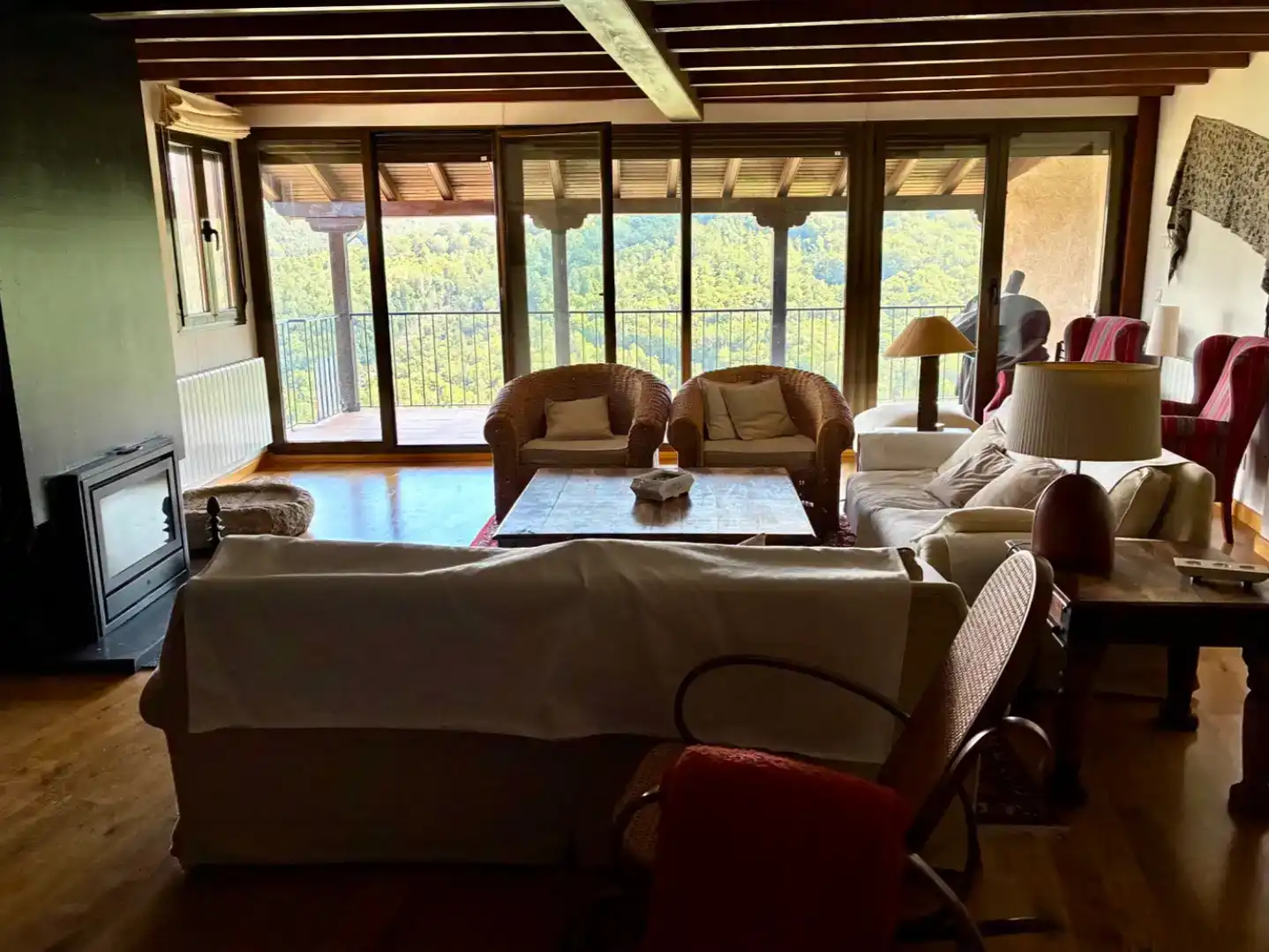 Sala de estar de Casa o chalet en venta en Mogarraz con Jardín privado y Parquet