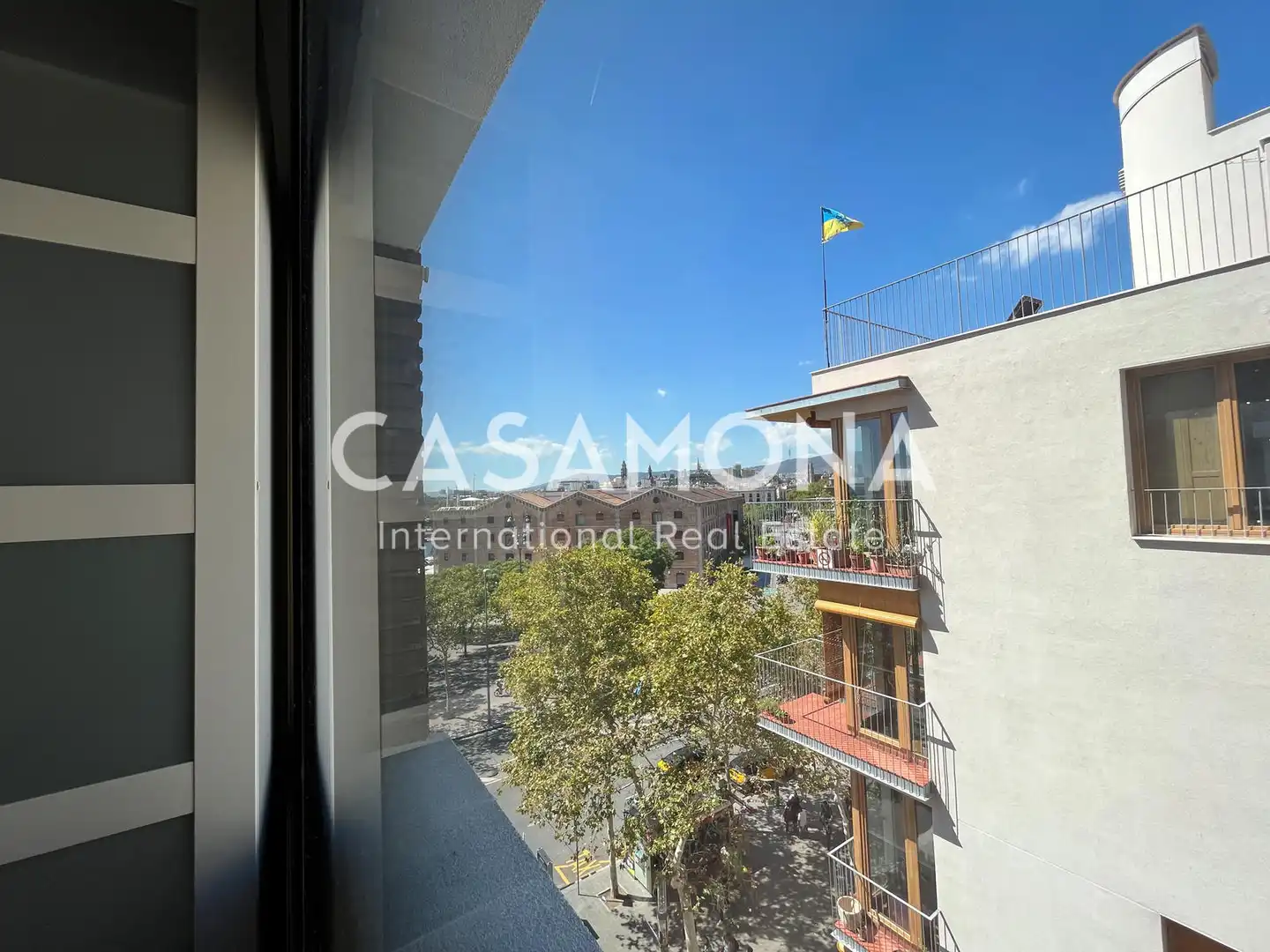 Vista exterior de Apartamento en venta en Barcelona con Aire acondicionado, Calefacción y Terraza