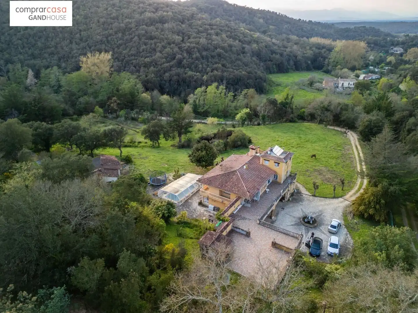 Vista exterior de Finca rústica en venta en Caldes de Malavella con Aire acondicionado, Calefacción y Jardín privado