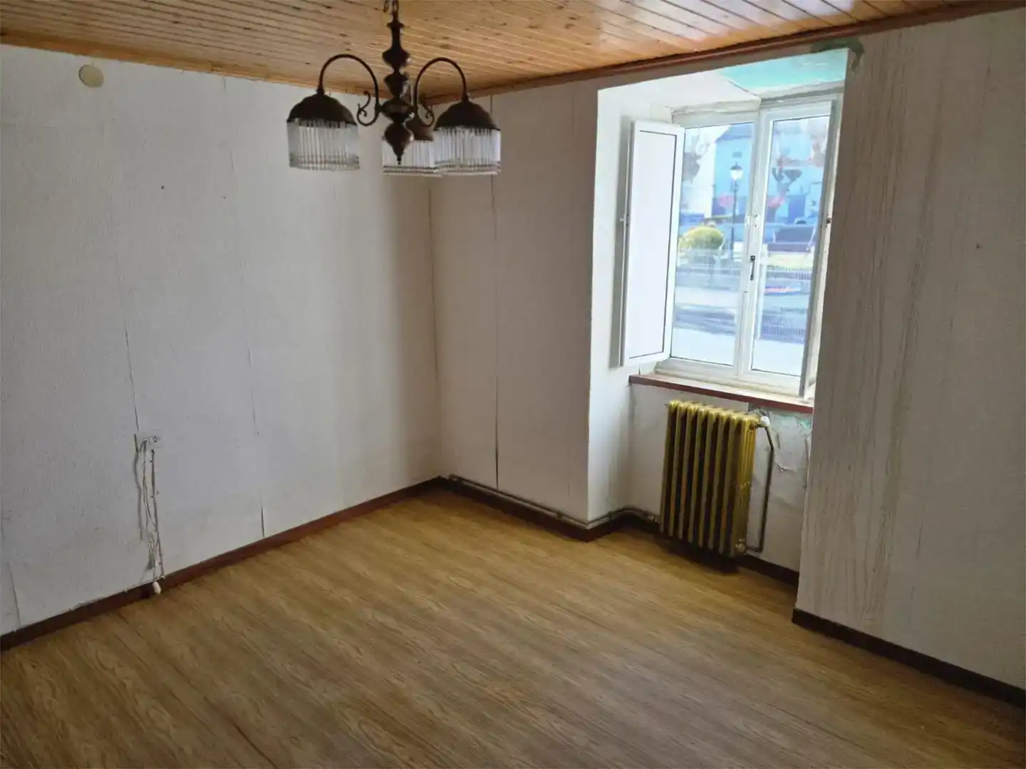 Sala d'estar de Casa adosada en venda en Foz