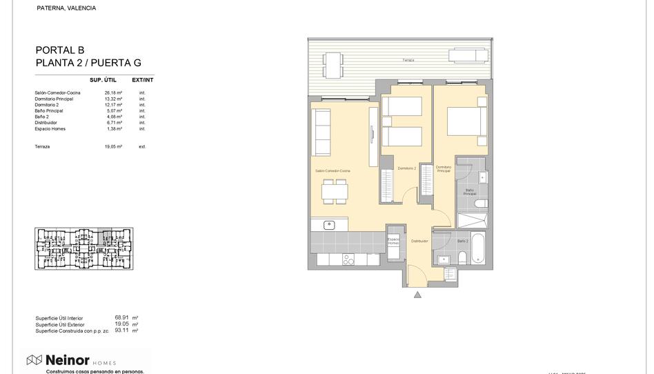 Photo 1 from new construction home in Flat for sale in   Calle Carrasca, 1, Parc Central, Valencia