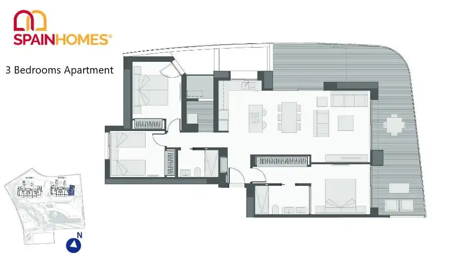 Appartement compact avec terrasse à vendre à Playa de Poniente, imagen 18