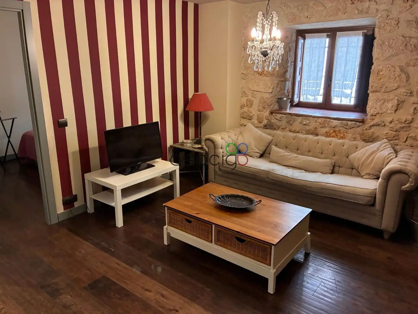 Sala de estar de Piso en venta en El Olivar con Calefacción y Amueblado