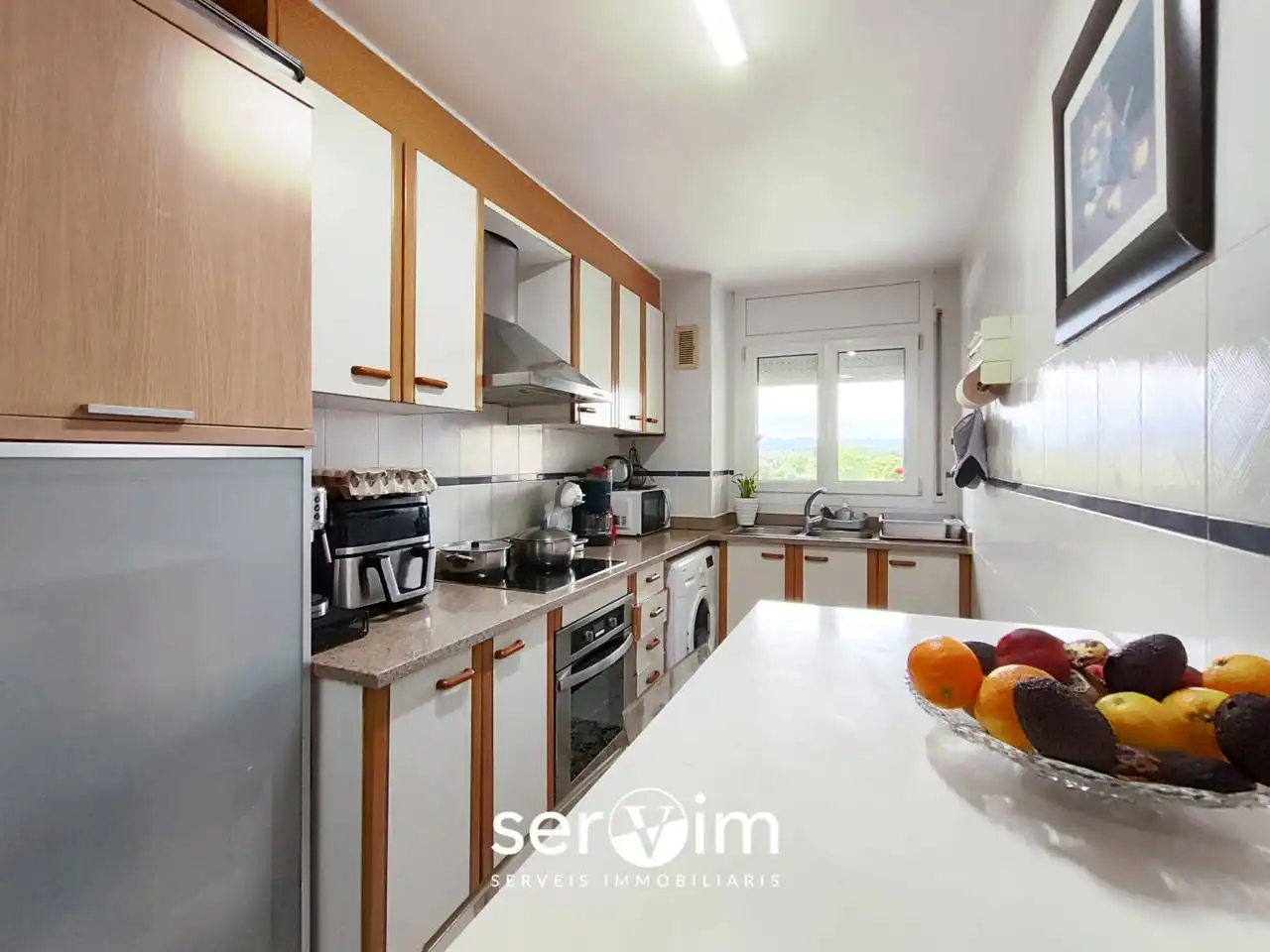 Küche von Wohnung zum Verkauf in Girona mit Terrasse