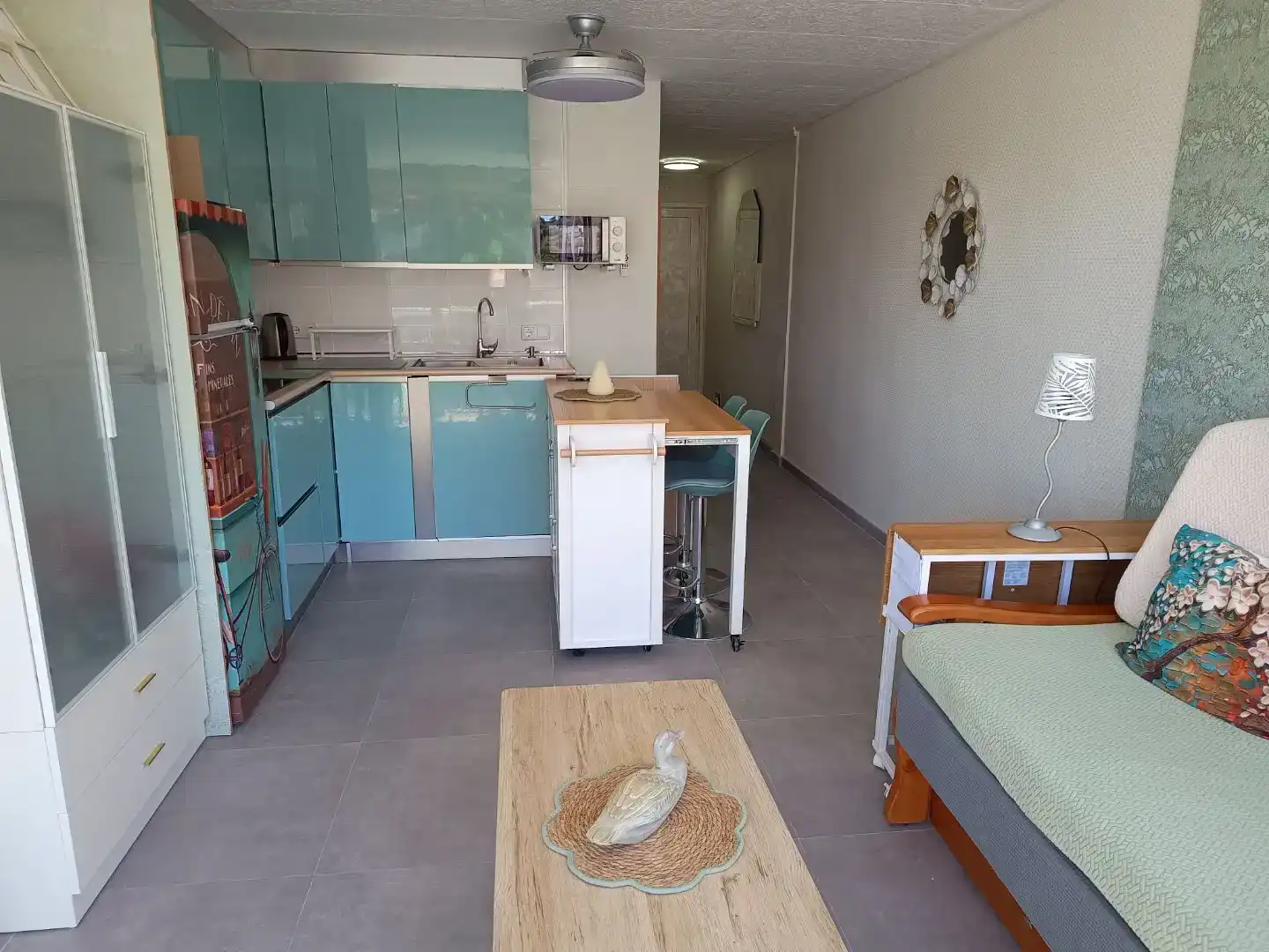 Küche von Wohnungen zur Miete in Benidorm mit Klimaanlage, Schwimmbad und Balkon
