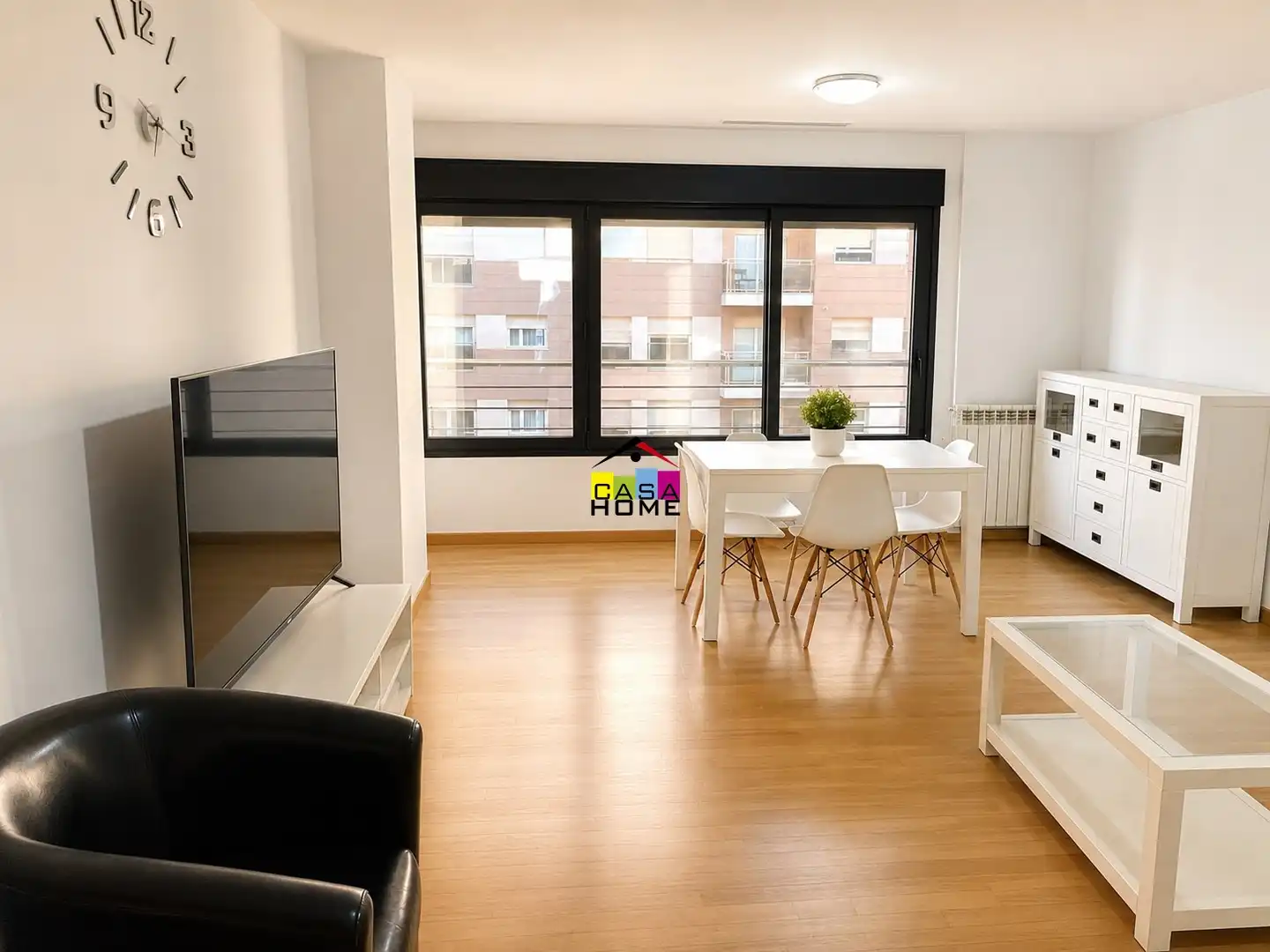 Wohnzimmer von Wohnung zum Verkauf in Castellón de la Plana / Castelló de la Plana mit Klimaanlage, Heizung und Parkett