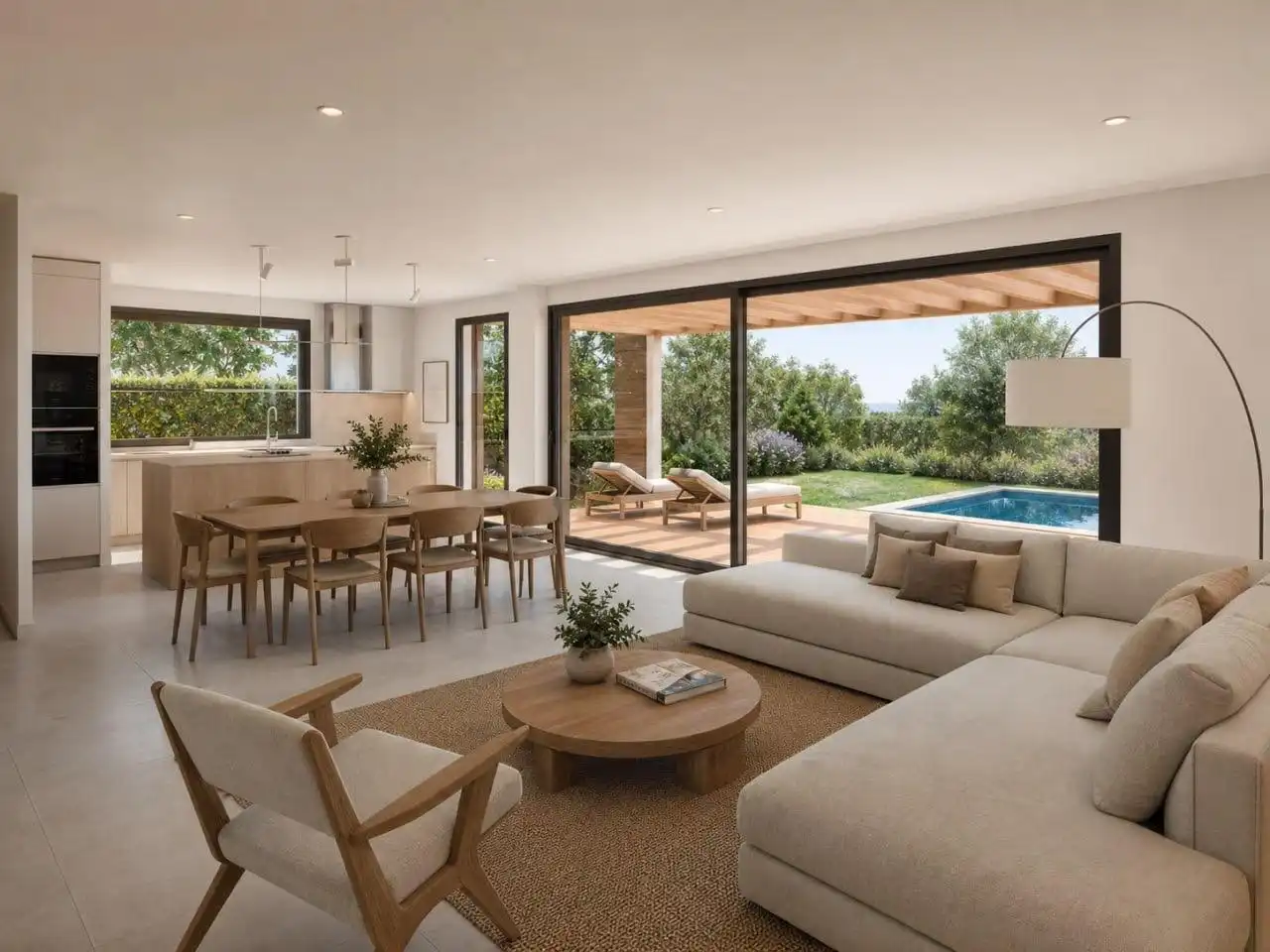 Sala d'estar de Casa o xalet en venda en Roses amb Aire condicionat, Calefacció i Jardí privat