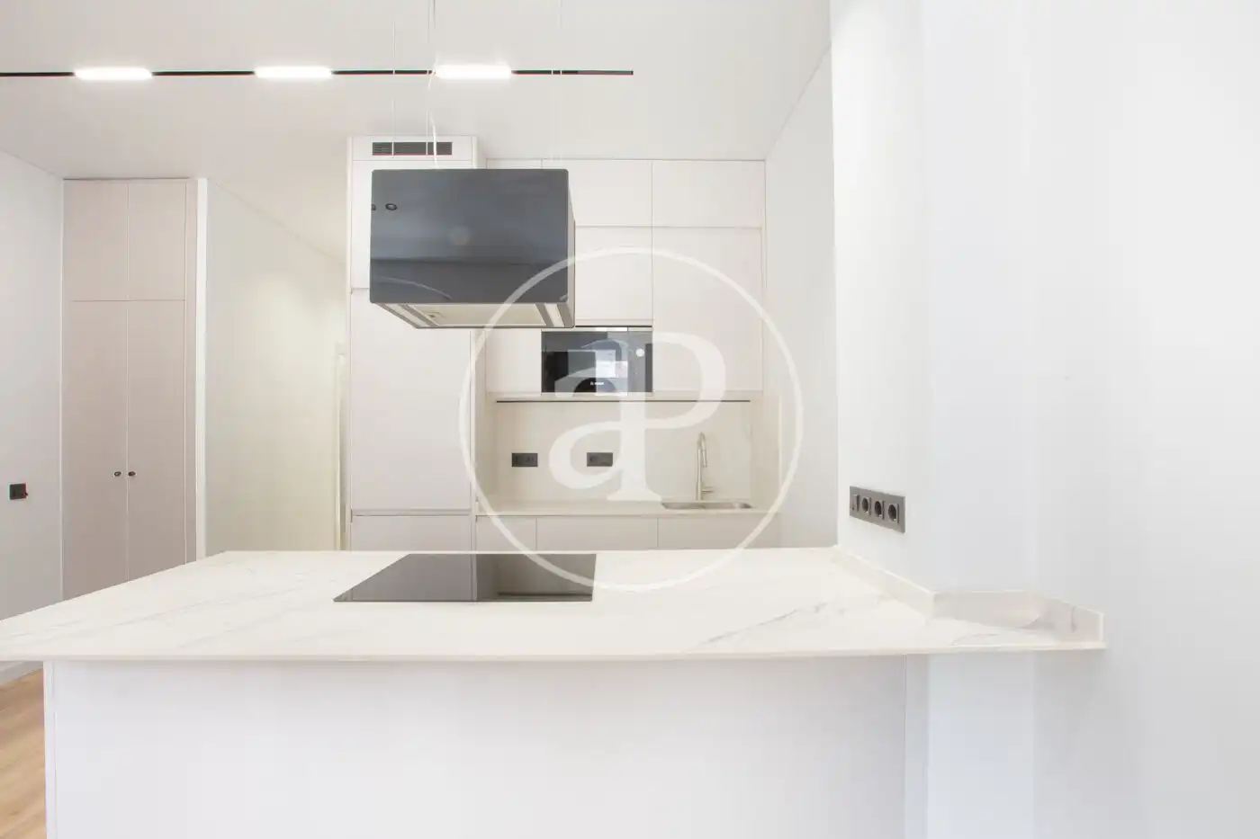 Cocina de Piso de alquiler en Valencia con Aire acondicionado y Balcón