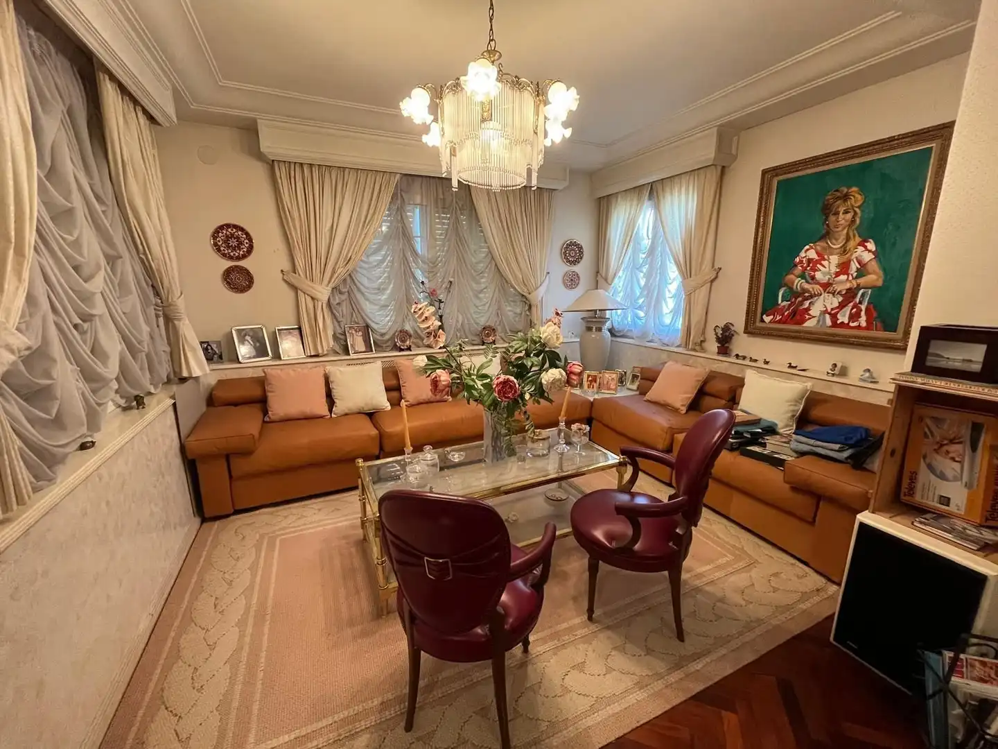 Sala d'estar de Casa o xalet en venda en L'Alfàs del Pi amb Calefacció, Jardí privat i Terrassa