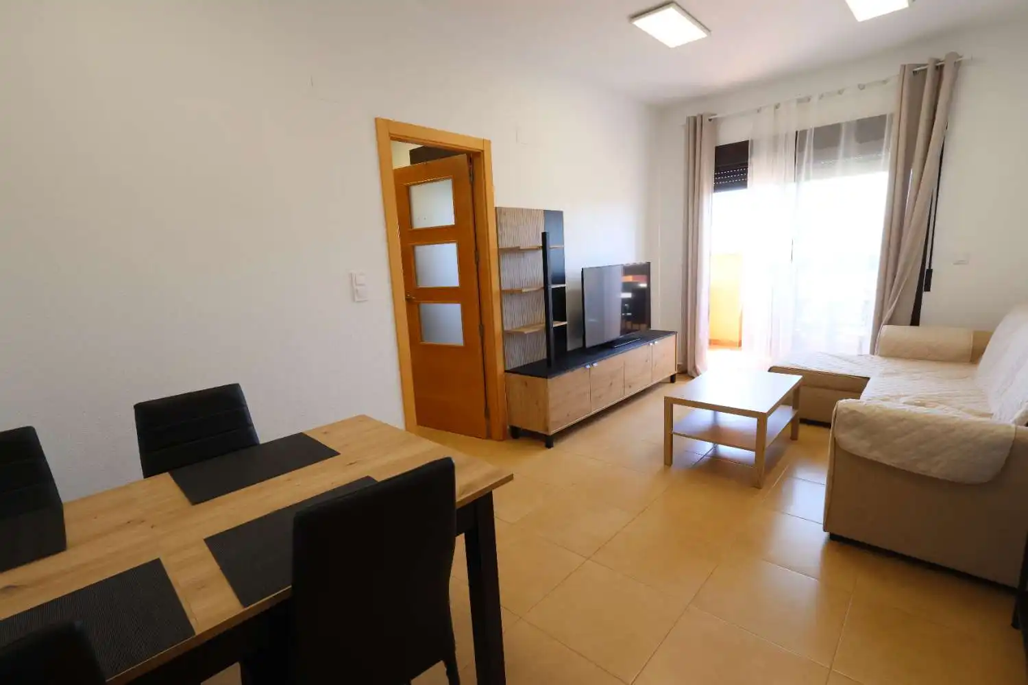 Wohnzimmer von Wohnungen zum Verkauf in Orihuela mit Klimaanlage, Heizung und Terrasse