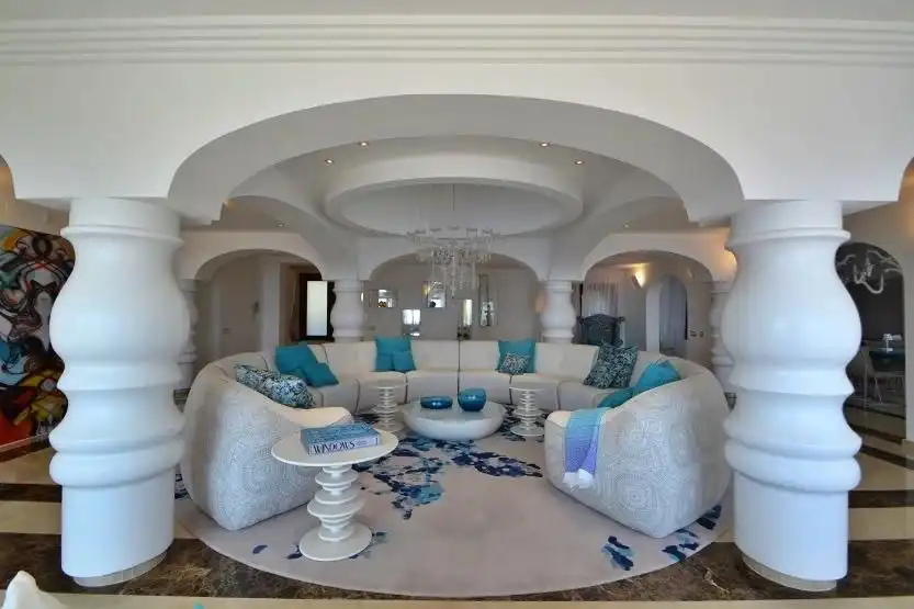 Sala d'estar de Casa o xalet en venda en Jávea / Xàbia amb Aire condicionat, Jardí privat i Terrassa