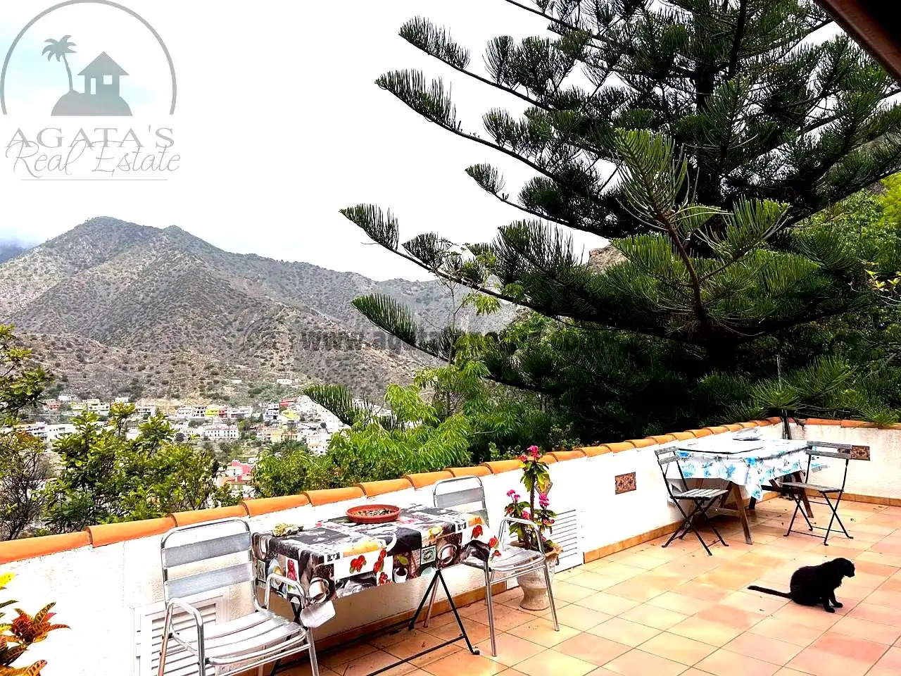 Terraza de Finca rústica en venta en Vallehermoso con Aire acondicionado, Calefacción y Jardín privado