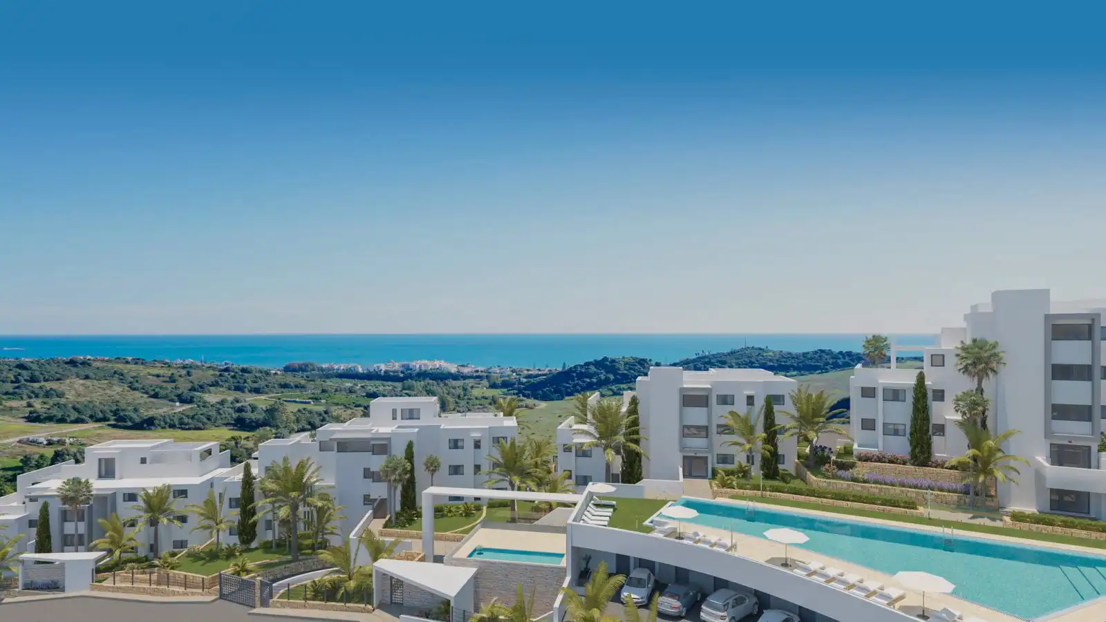 Vista exterior de Apartamento de alquiler en Estepona con Aire acondicionado, Calefacción y Terraza