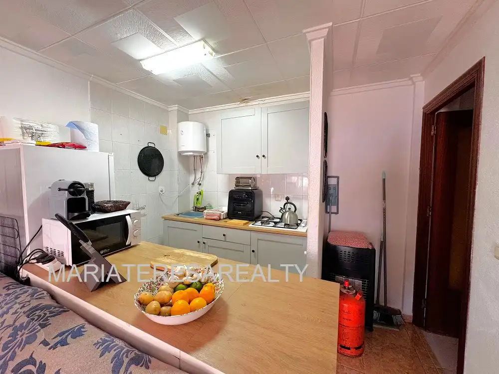 Cocina de Apartamento en venta en Los Alcázares con Aire acondicionado, Jardín privado y Terraza