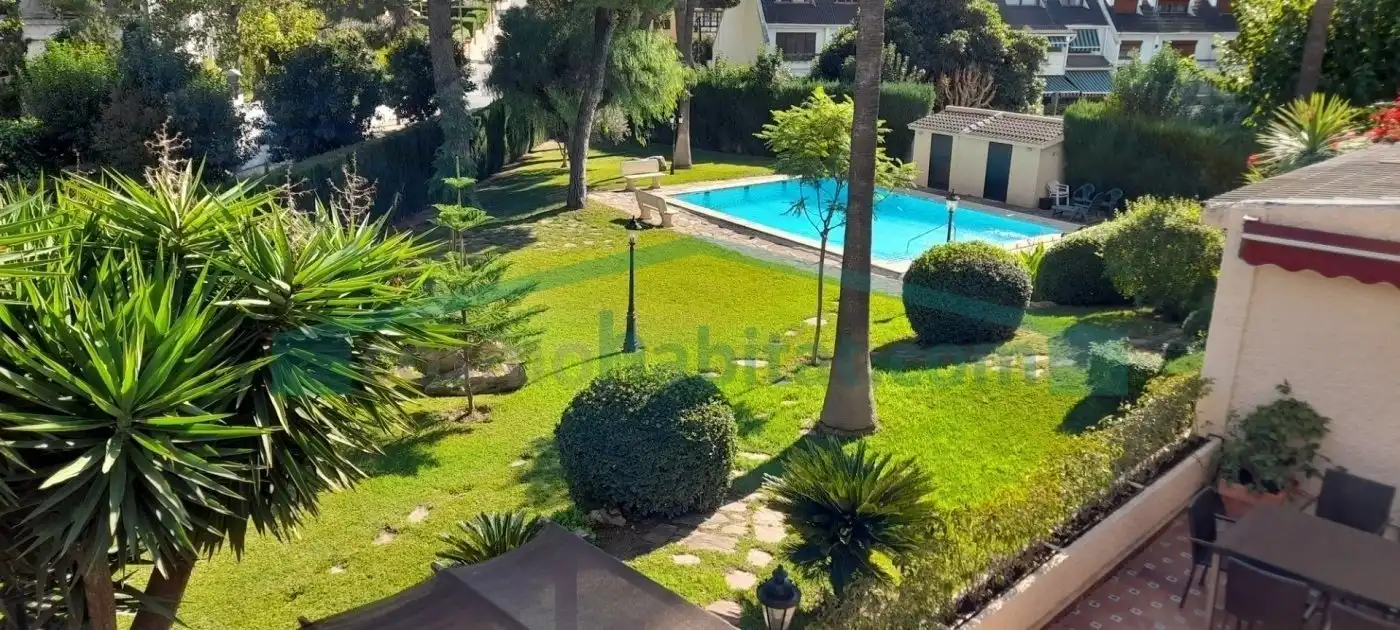 Jardí de Casa adosada de lloguer en La Cañada