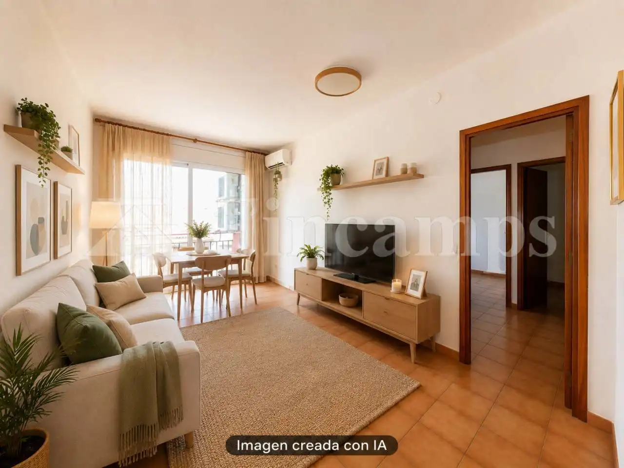 Sala de estar de Piso en venta en Sabadell con Aire acondicionado y Balcón