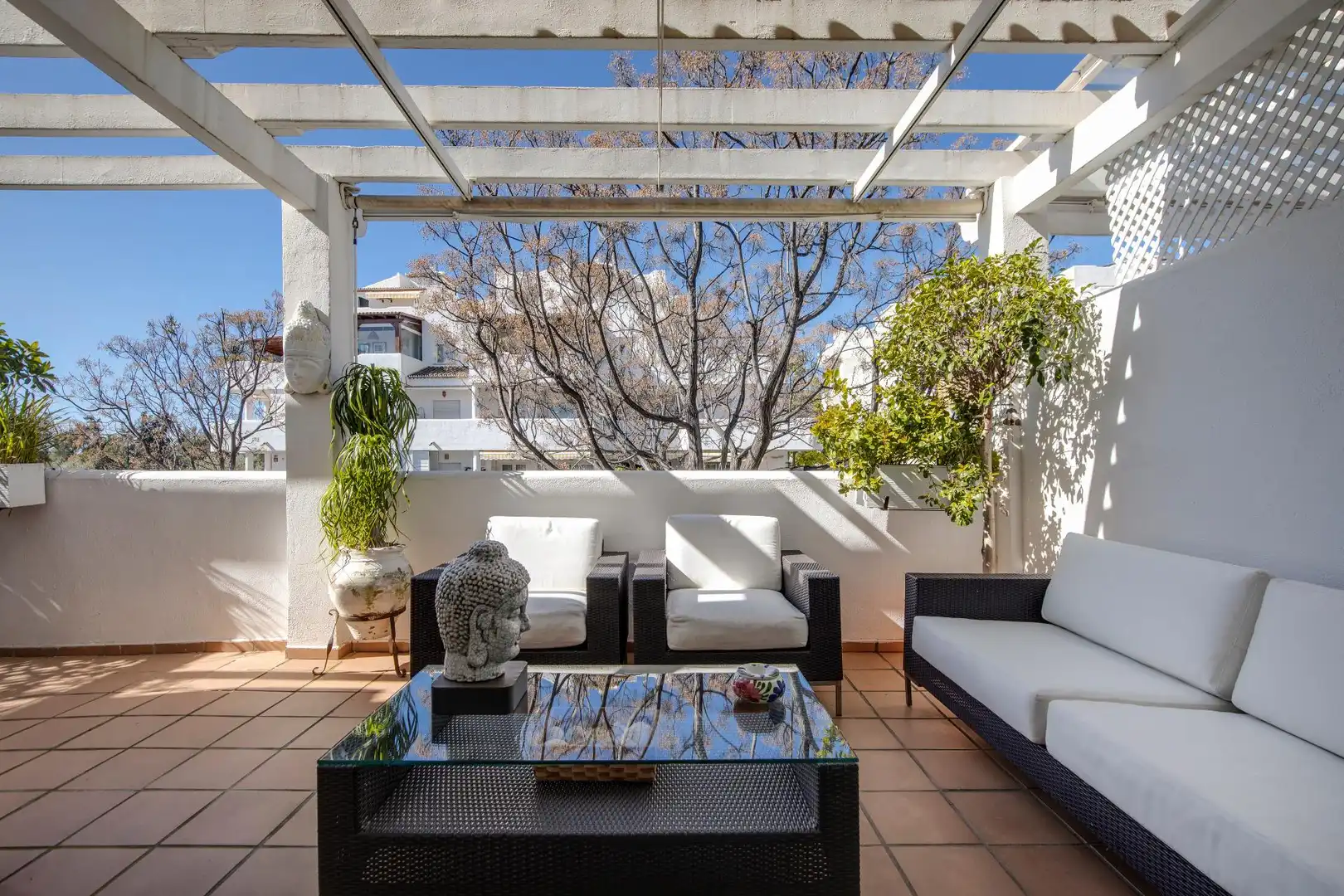Terraza de Apartamento en venta en Marbella con Aire acondicionado, Jardín privado y Terraza