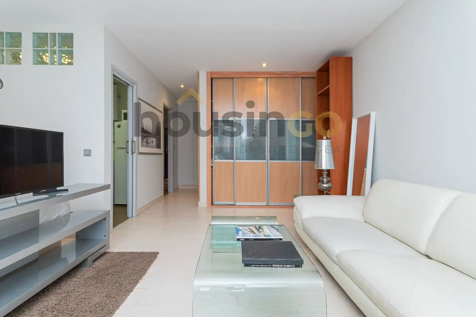 Sala de estar de Estudio de alquiler en Madrid con Aire acondicionado, Calefacción y Amueblado