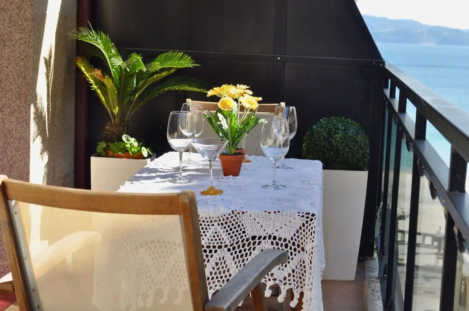 Jardín de Ático en venta en Sanxenxo con Calefacción, Parquet y Terraza