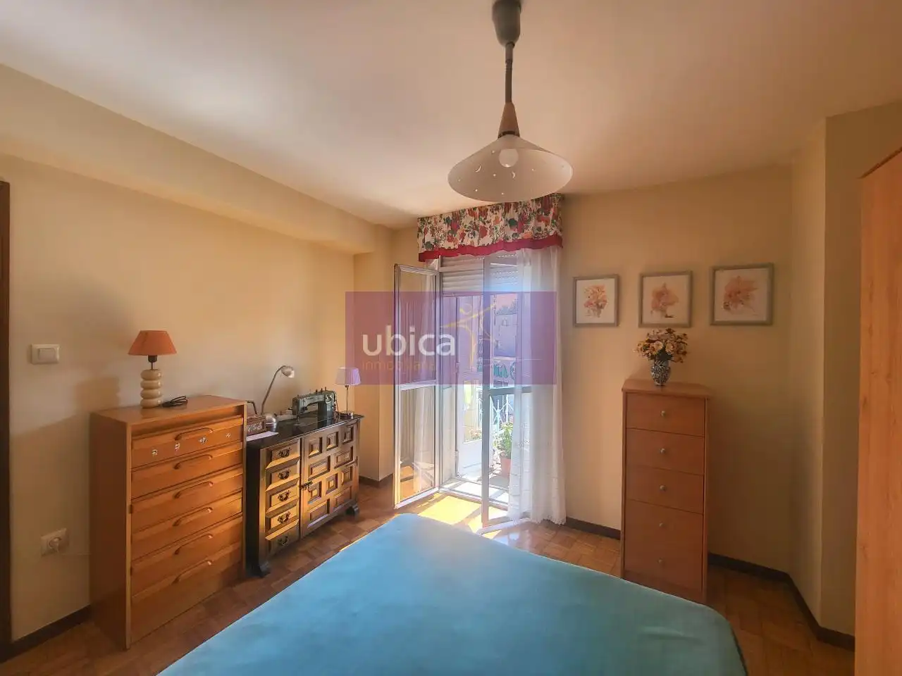Bedroom of Flat for sale in Vigo   with Heating, Parquet flooring and Terrace