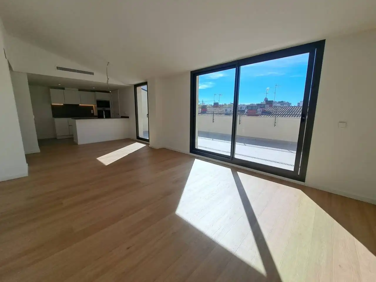Sala de estar de Piso de alquiler en Sabadell con Aire acondicionado, Calefacción y Parquet