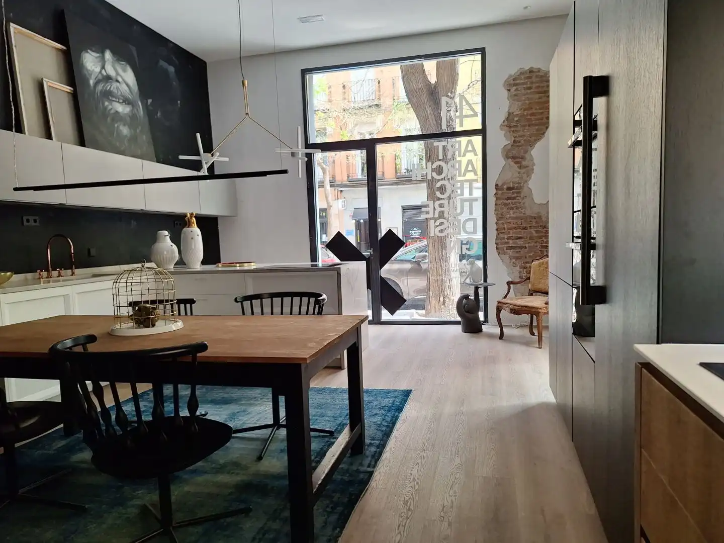 Kitchen of Office for rent in Madrid  with Air Conditioner, Heating and Furnished