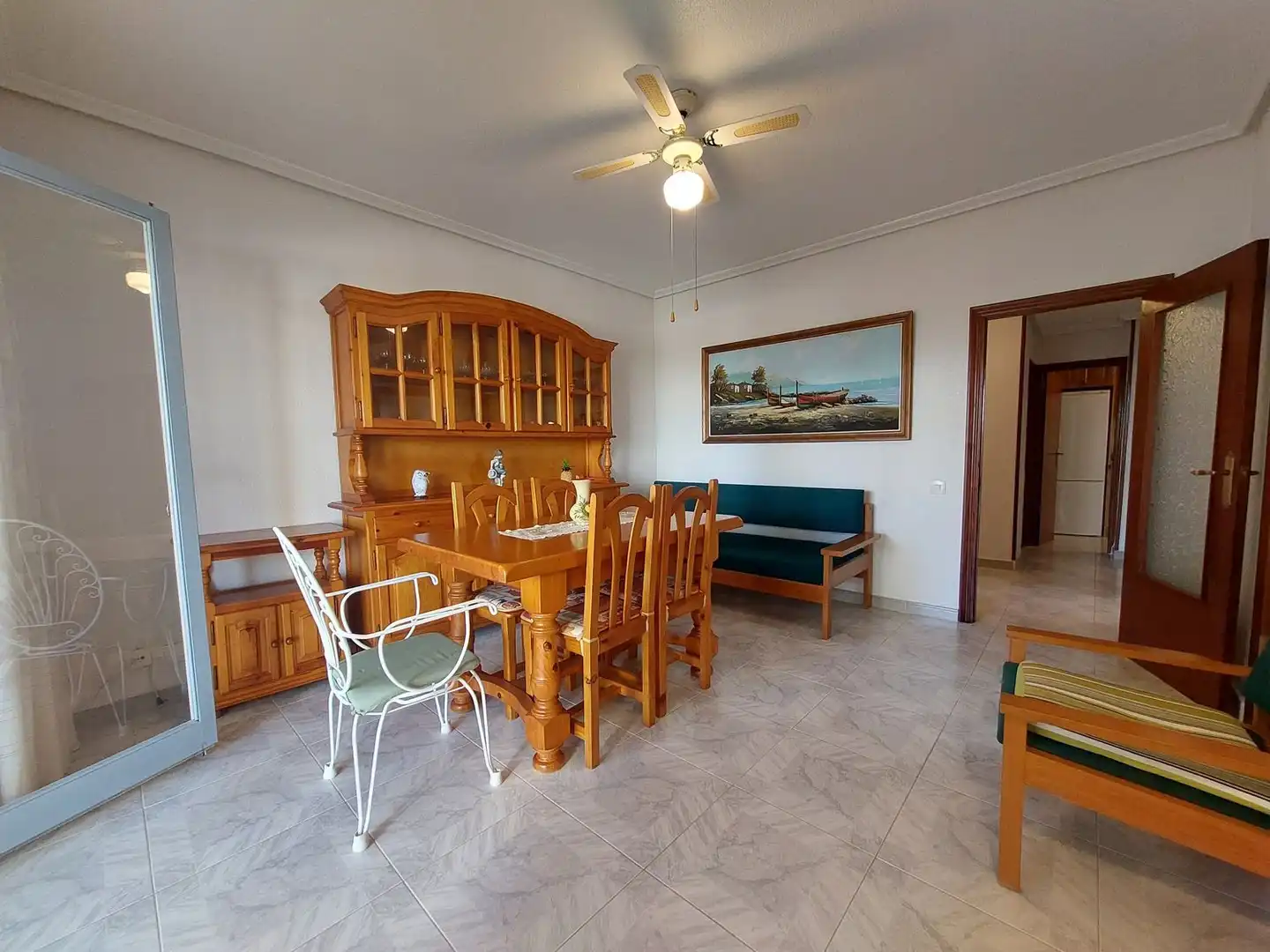 Dining room of Flat for sale in El Campello  with Terrace, Furnished and Community pool
