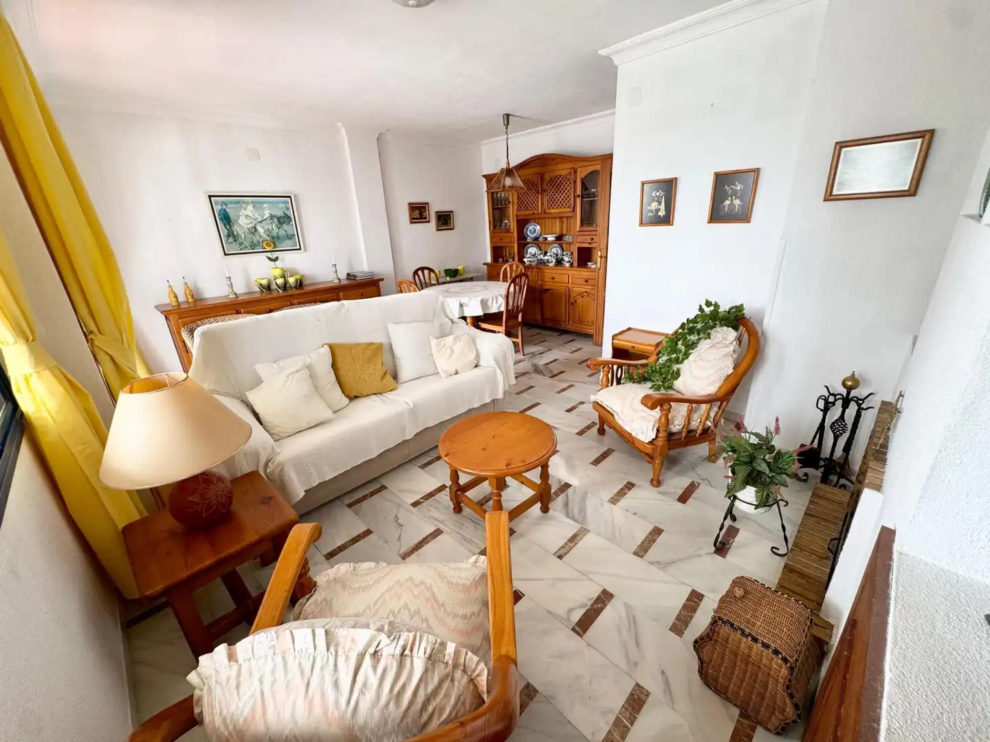 Living room of Flat for sale in Punta Umbría  with Terrace, Furnished and Balcony
