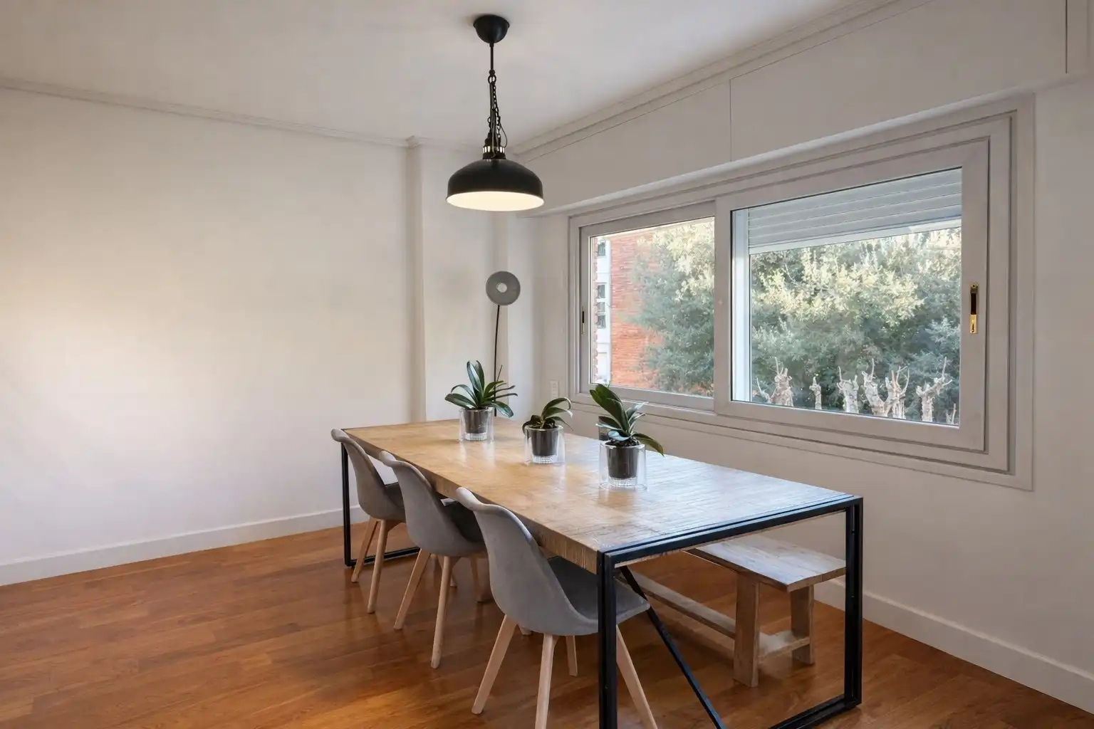 Esszimmer von Wohnung zum Verkauf in Sant Cugat del Vallès mit Klimaanlage, Heizung und Parkett
