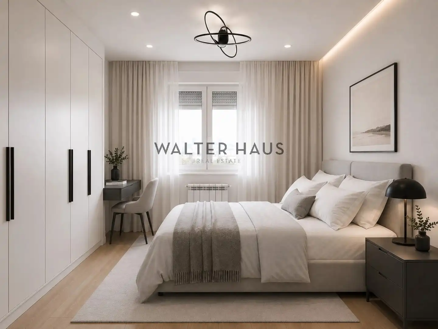 Bedroom of Flat for rent in Madrid  with Air Conditioner, Heating and Storage room