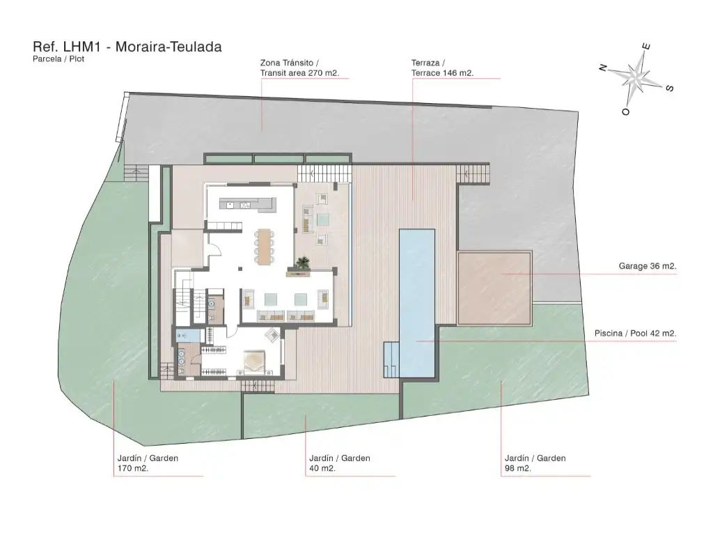 Houses for sale in Moraira  with Air Conditioner, Swimming Pool and Oven