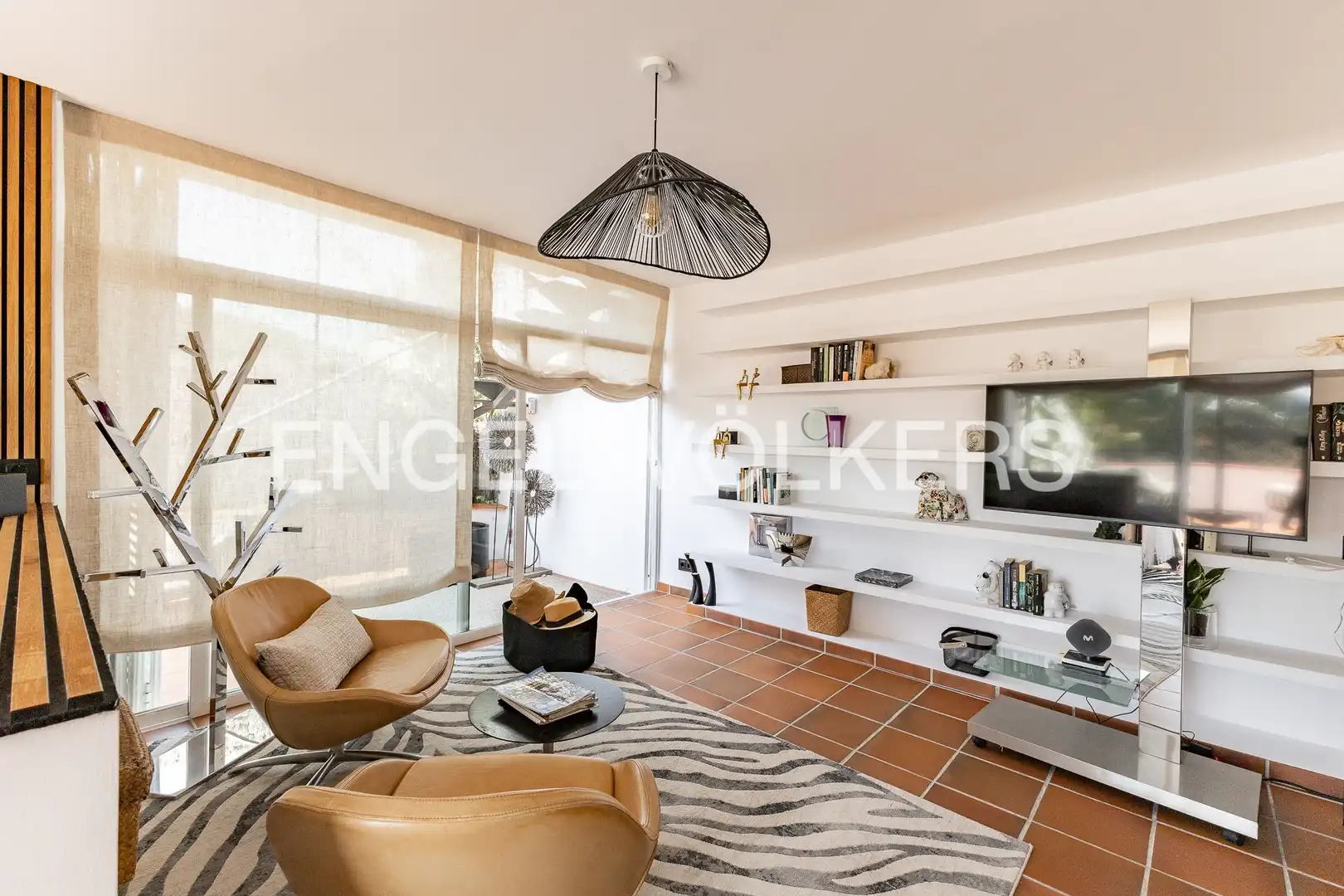 Sala d'estar de Casa adosada en venda en Sant Andreu de Llavaneres amb Aire condicionat, Calefacció i Terrassa