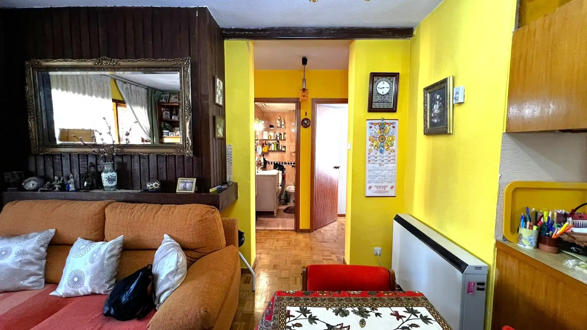 Sala de estar de Piso en venta en Madrid con Calefacción, Jardín privado y Parquet