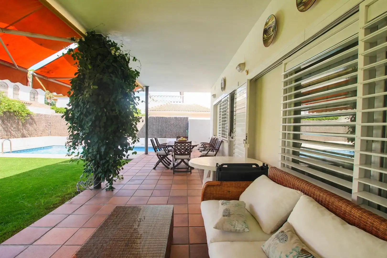 Terraza de Casa o chalet en venta en Jerez de la Frontera con Aire acondicionado, Jardín privado y Trastero
