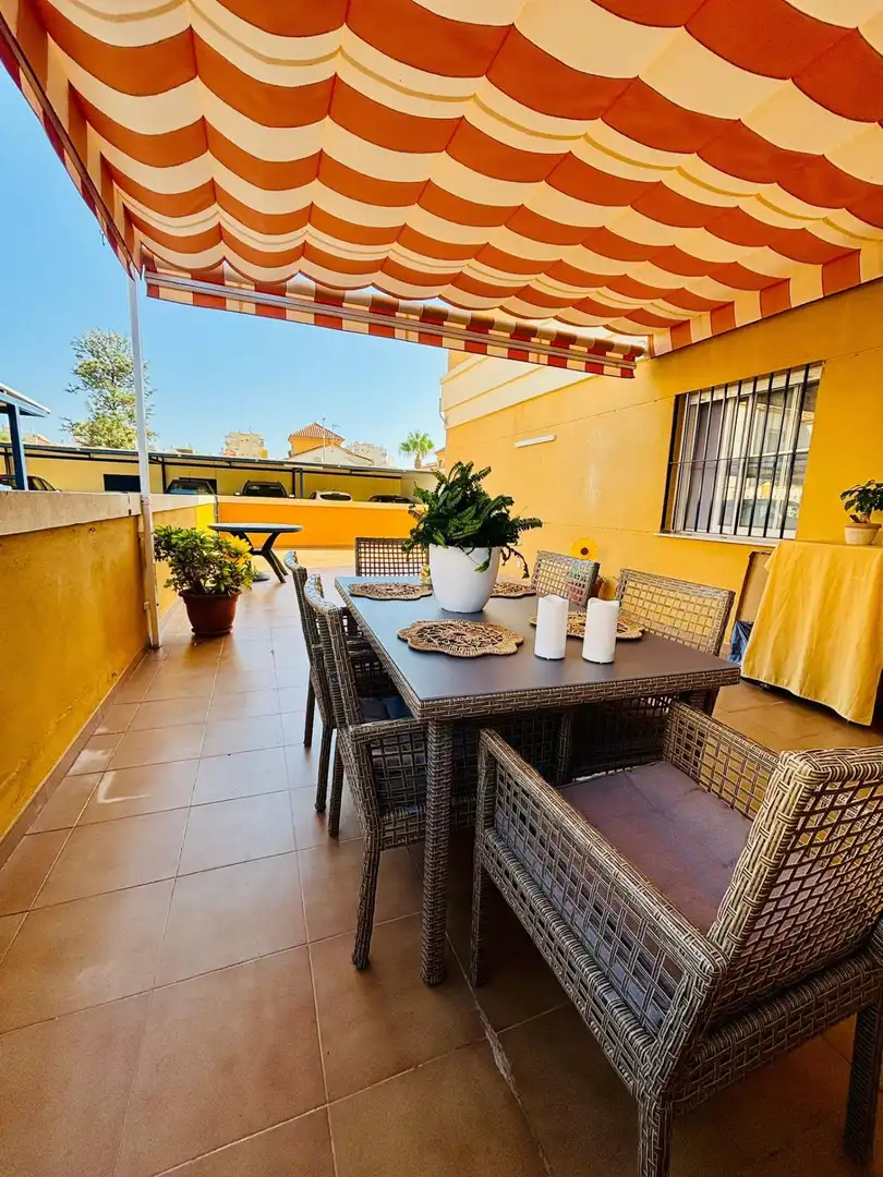 Terrace of Flat for rent in Algarrobo  with Terrace, Furnished and Community pool