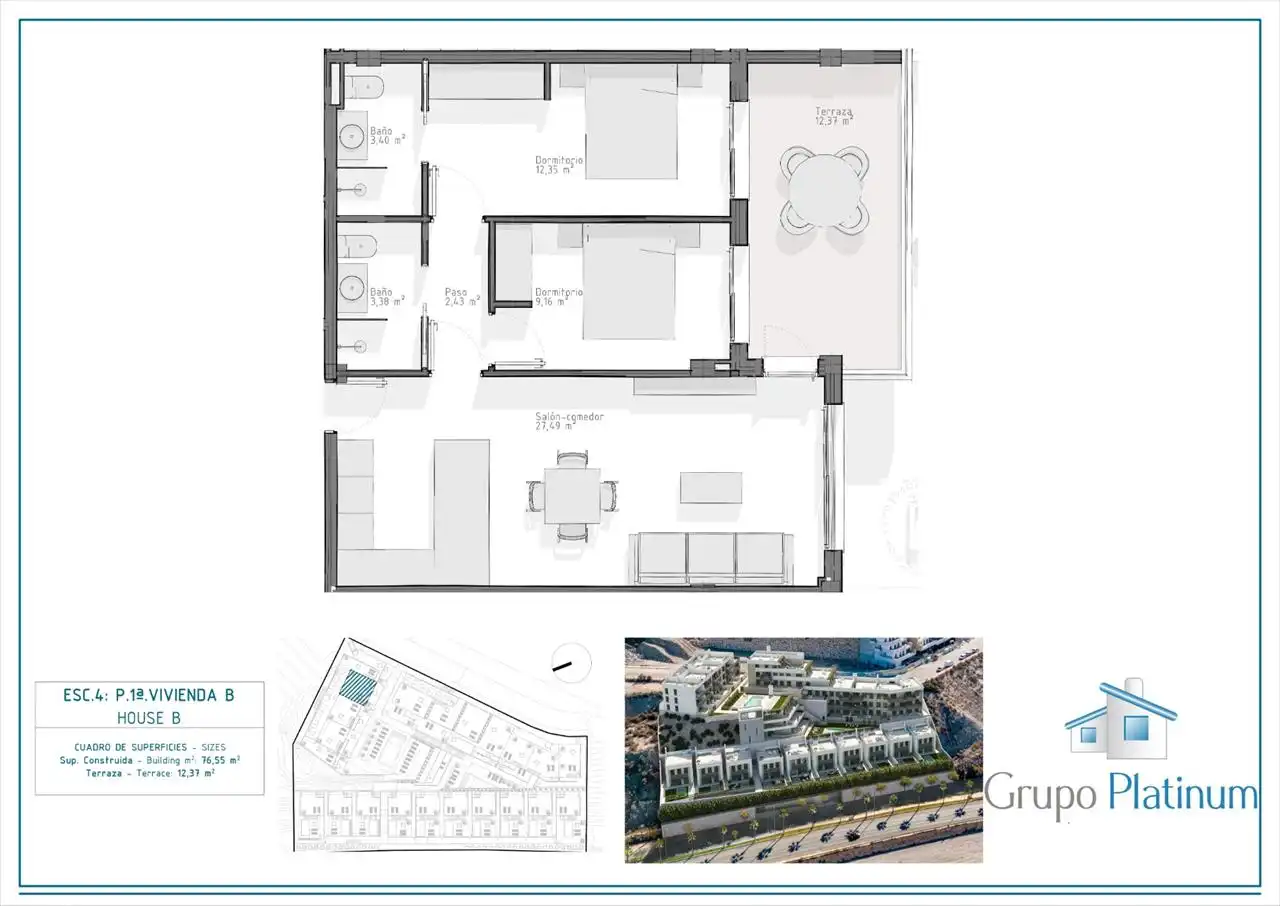 Apartamento con piscina en venta en El Hornillo, imagen 4
