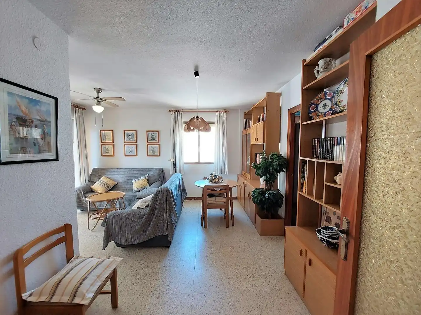 Living room of Flat for sale in Pulpí  with Terrace, Furnished and Balcony