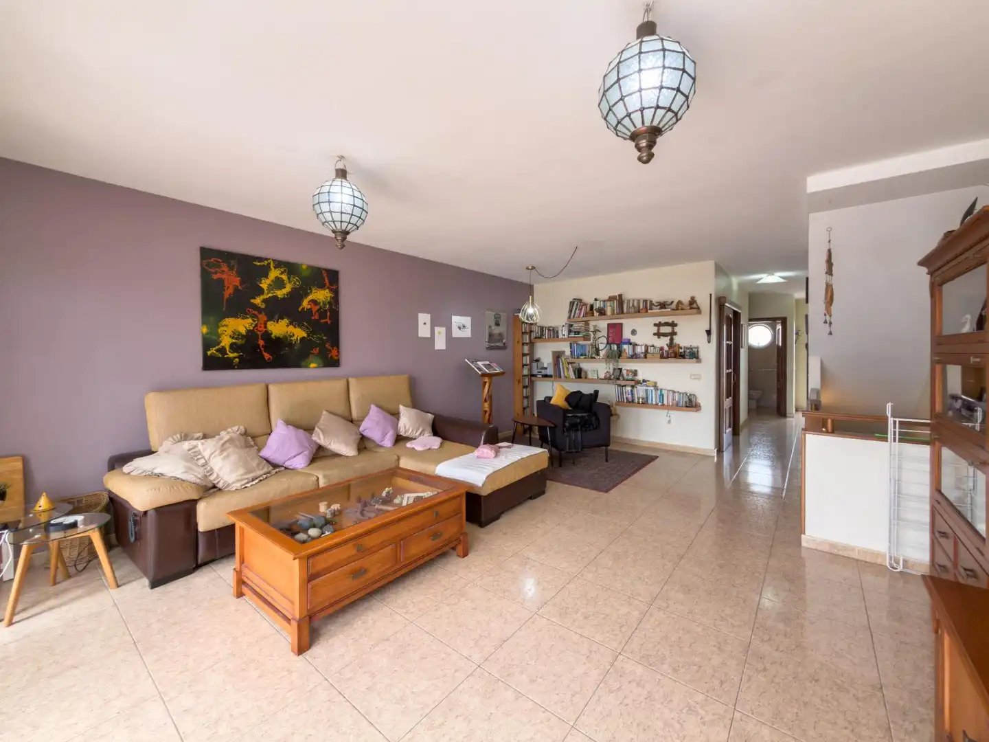 Sala d'estar de Casa adosada en venda en Candelaria