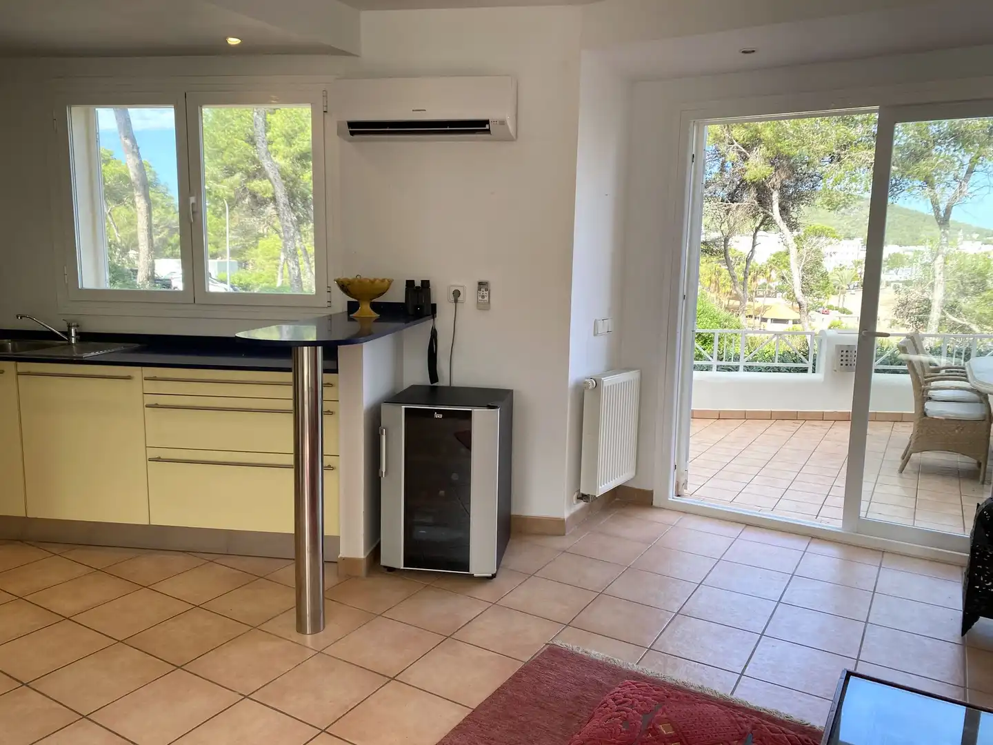 Cocina de Casa adosada en venta en Santa Eulària des Riu con Aire acondicionado, Calefacción y Jardín privado