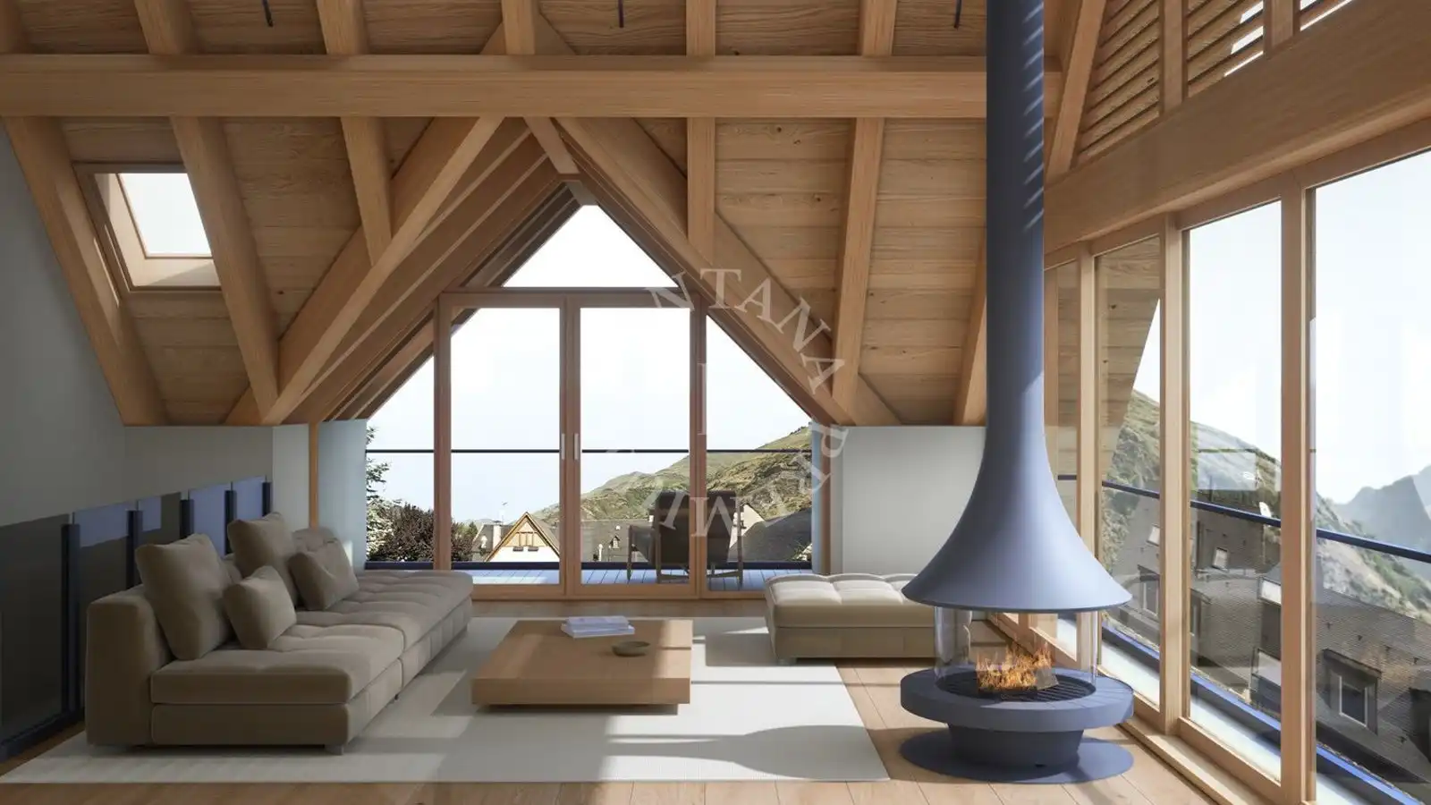 Sala de estar de Casa o chalet en venta en Naut Aran con Calefacción, Parquet y Horno