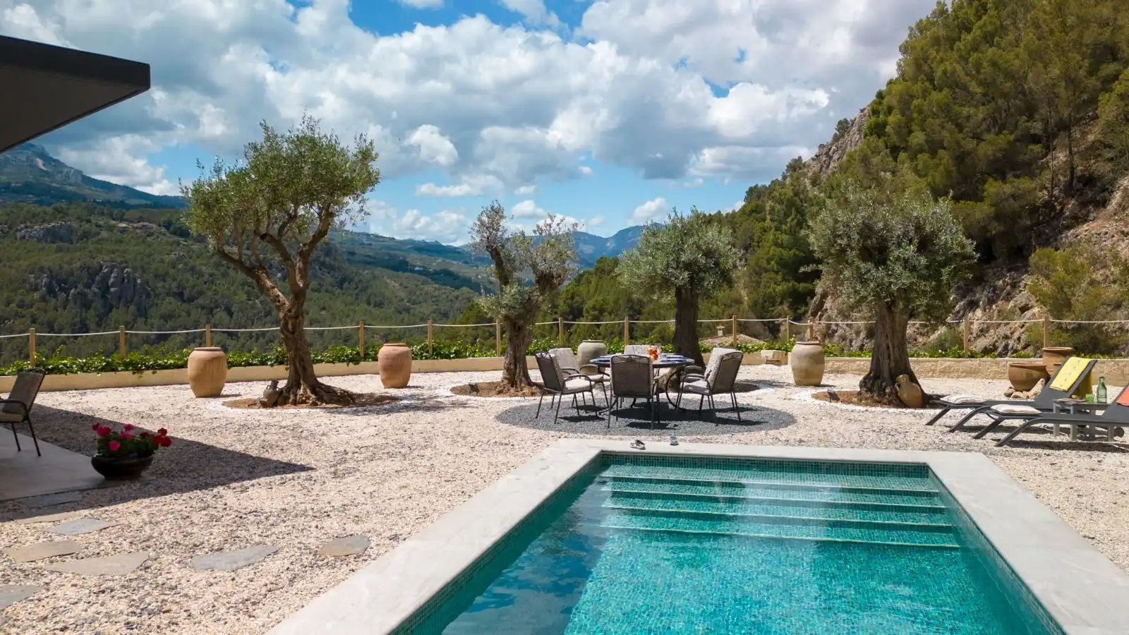 Terraza de Casa o chalet en venta en El Castell de Guadalest con Aire acondicionado, Calefacción y Jardín privado